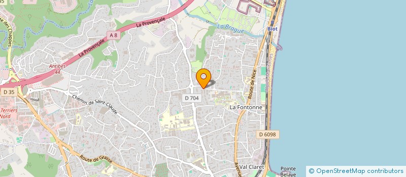 localisation de l'entreprise FRED ANIMATION à ANTIBES