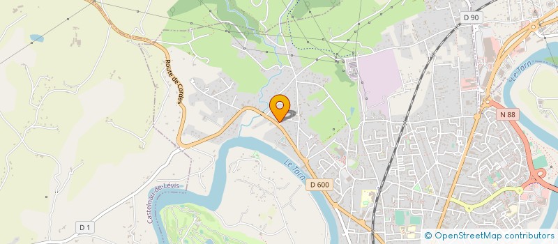 localisation de l'entreprise FRED AUTO CARROSSERIE à ALBI