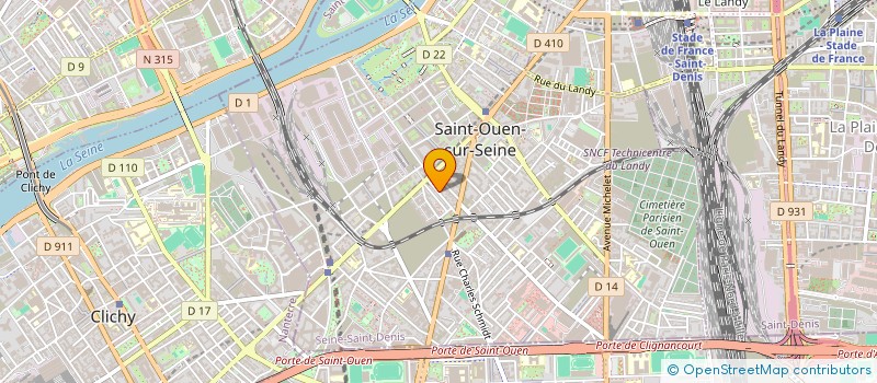 localisation de l'entreprise FRED B à SAINT-OUEN-SUR-SEINE