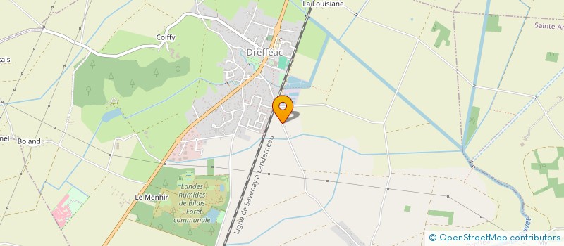 localisation de l'entreprise FRED BOIS DE CHAUFFAGE  DREFFEAC