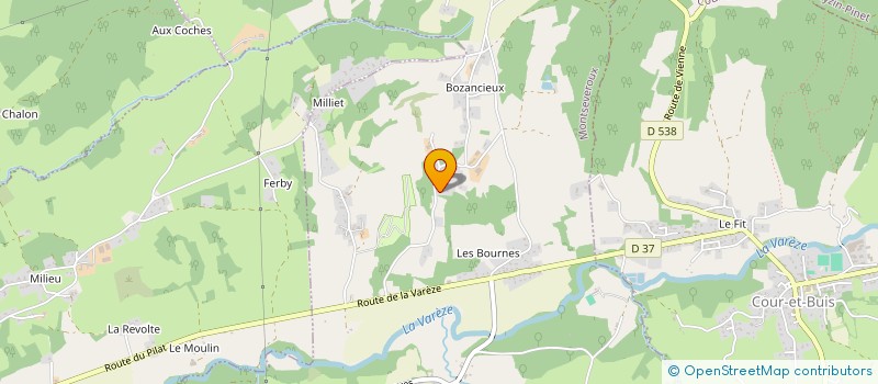 localisation de l'entreprise FRED BUCHERONNAGE  MONTSEVEROUX