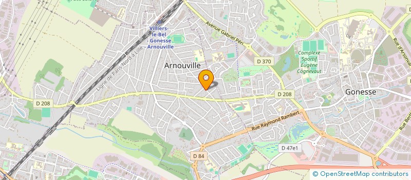 localisation de l'entreprise FRED COIFFURE  ARNOUVILLE