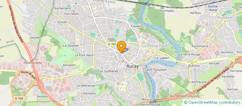 localisation de l'entreprise FRED ET JOH à AURAY