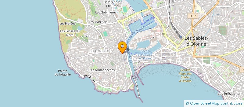 localisation de l'entreprise FRED ET LAURE à LES SABLES D'OLONNE