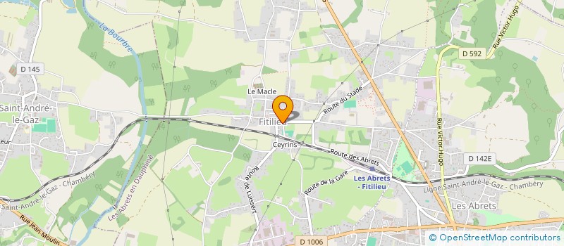localisation de l'entreprise FRED ET LYLY à LES ABRETS-EN-DAUPHINE