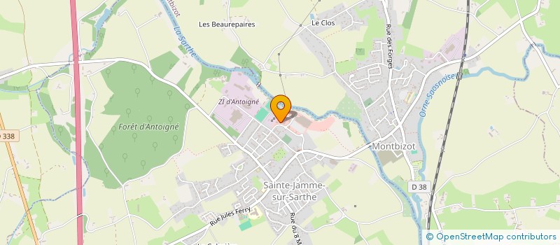 localisation de l'entreprise FRED INFORMATIQUE  SAINTE-JAMME-SUR-SARTHE