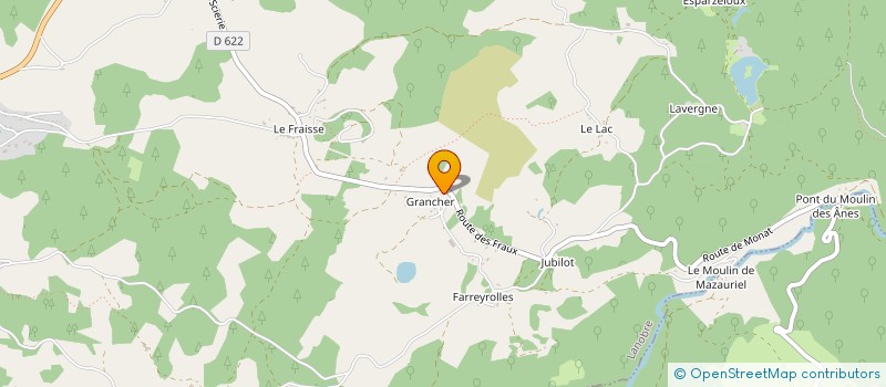 localisation de l'entreprise FRED JUILLARD à LANOBRE