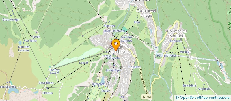 localisation de l'entreprise FRED LEIGHTON à COURCHEVEL