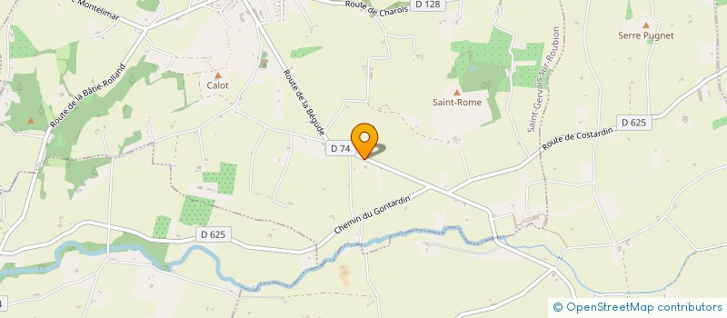 localisation de l'entreprise FRED MAINTENANCE  SAINT-GERVAIS-SUR-ROUBION