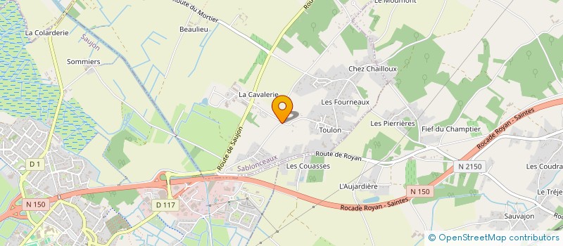 localisation de l'entreprise FRED MATERIAUX SBTP à SABLONCEAUX
