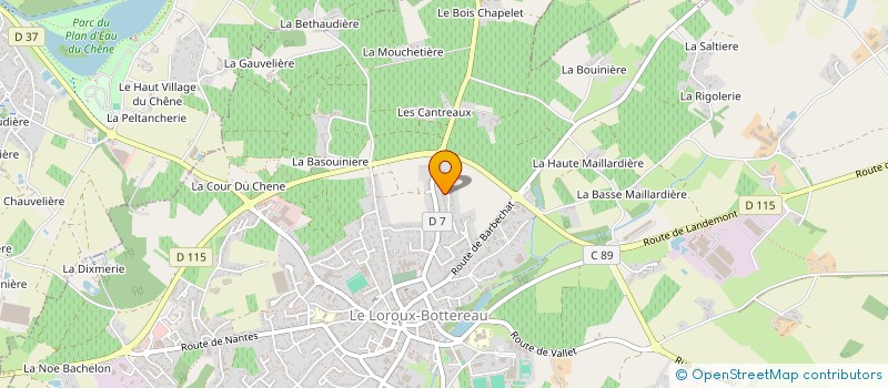 localisation de l'entreprise FRED MULTISERVICES à LE LOROUX-BOTTEREAU