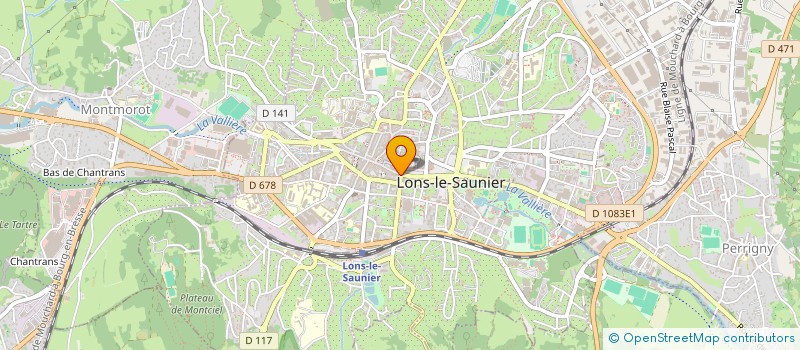 localisation de l'entreprise FRED OPTIC à LONS-LE-SAUNIER