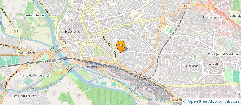 localisation de l'entreprise FRED PLOMBERIE à BEZIERS