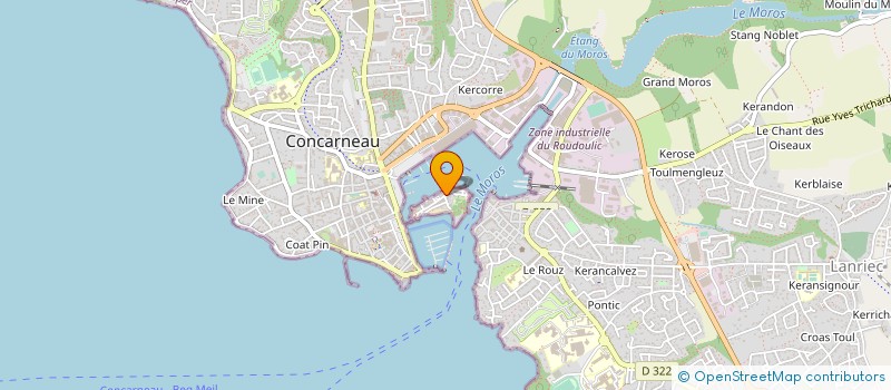 localisation de l'entreprise FRED-RICK-MANN  CONCARNEAU