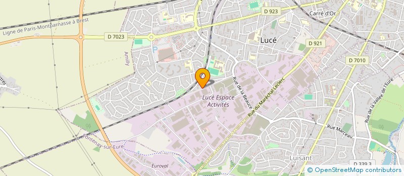 localisation de l'entreprise FRED & SERVICES à LUCE