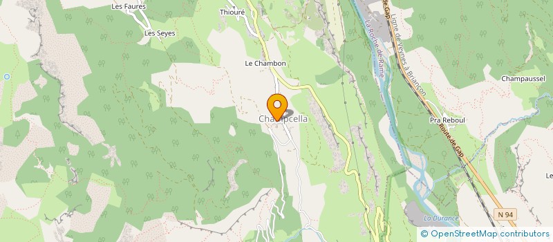 localisation de l'entreprise FRED T.P. TRANSPORT  L'ARGENTIERE-LA-BESSEE