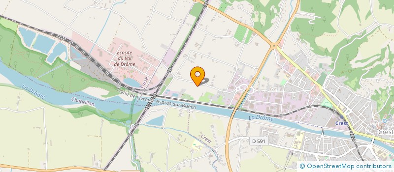 localisation de l'entreprise FRED TOUTCOULEUR  CREST