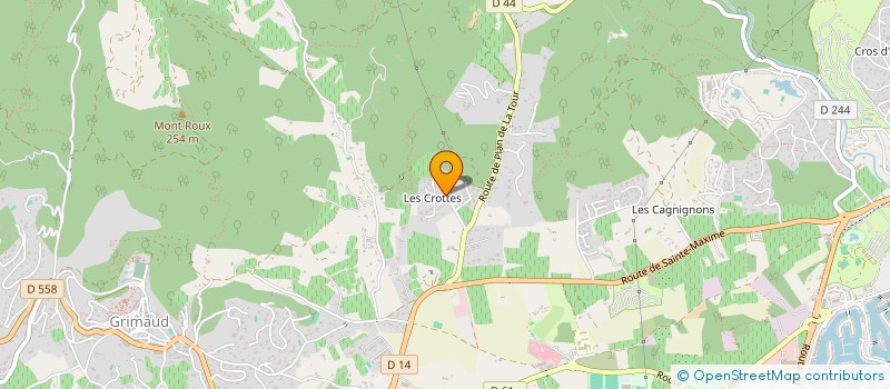 localisation de l'entreprise FRED TRANSPORTS à GRIMAUD