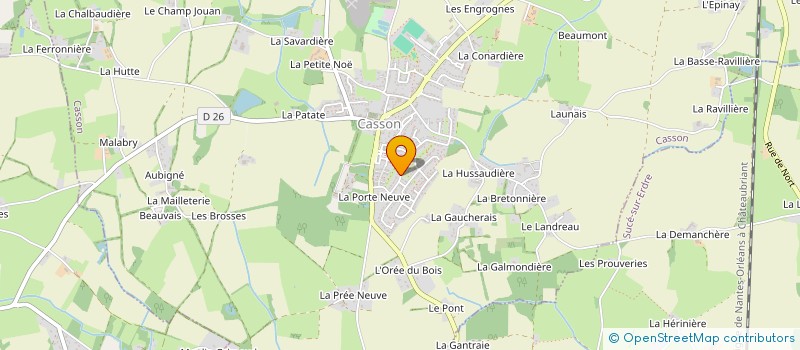 localisation de l'entreprise FREDALEX  CASSON