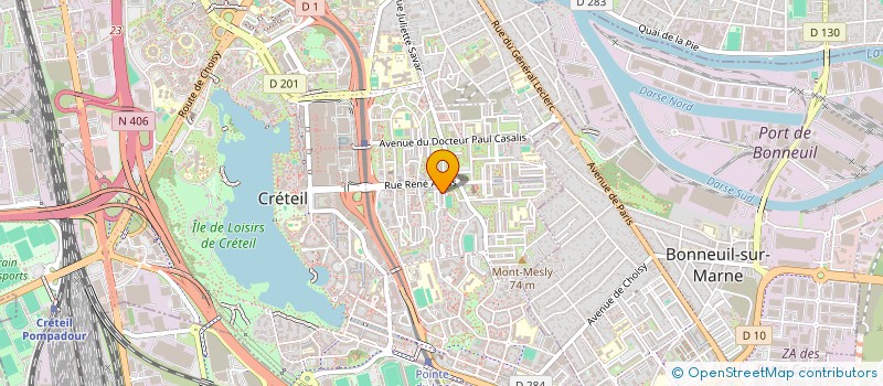 localisation de l'entreprise FREDAM à CRETEIL