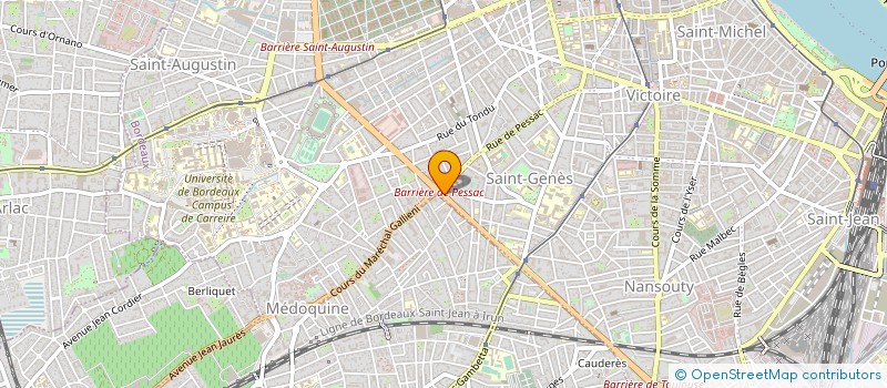 localisation de l'entreprise FREDANNE à BORDEAUX
