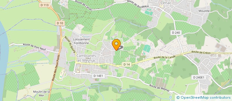 localisation de l'entreprise FREDARIA  CAMBLANES-ET-MEYNAC