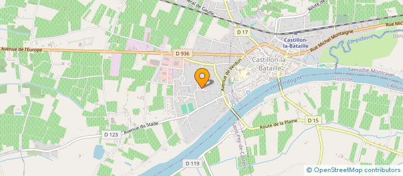 localisation de l'entreprise FREDCHA  SAINT-MAGNE-DE-CASTILLON