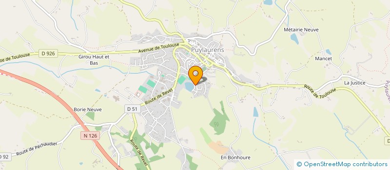 localisation de l'entreprise FREDCIN  PUYLAURENS
