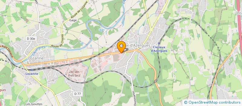 localisation de l'entreprise FREDDIES à CIVRIEUX-D'AZERGUES