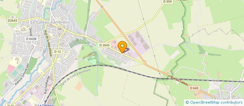 localisation de l'entreprise FREDDY M. CONSTRUCTIONS  LE CATEAU-CAMBRESIS