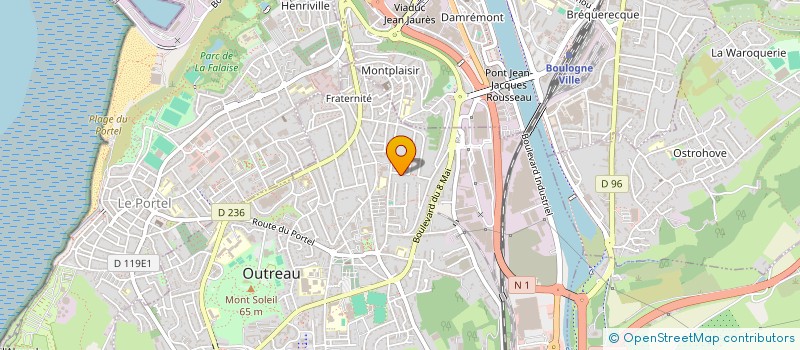 localisation de l'entreprise FREDDY OPALE PAYSAGE  OUTREAU