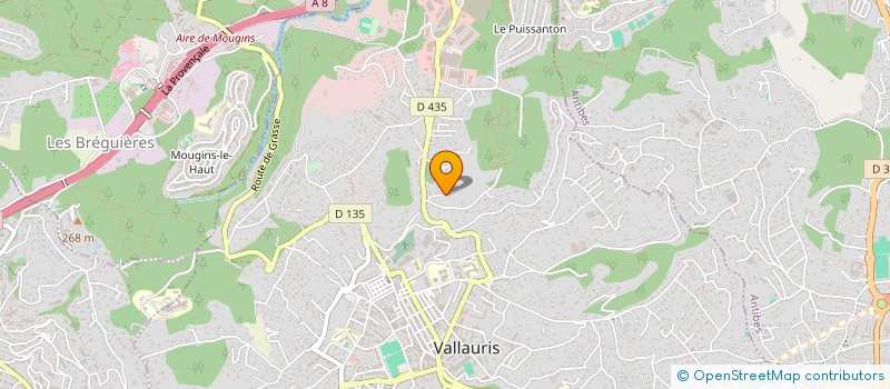 localisation de l'entreprise FREDDYS à VALLAURIS