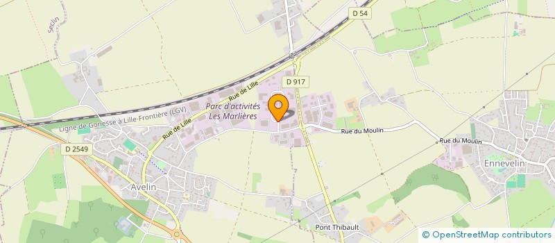 localisation de l'entreprise FREDECO à AVELIN