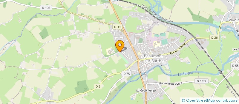 localisation de l'entreprise FREDEL  BEAUMONT-SUR-SARTHE
