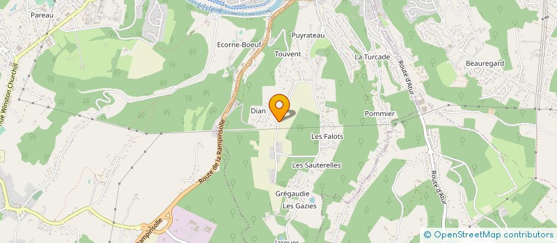 localisation de l'entreprise FREDELIE à SANILHAC