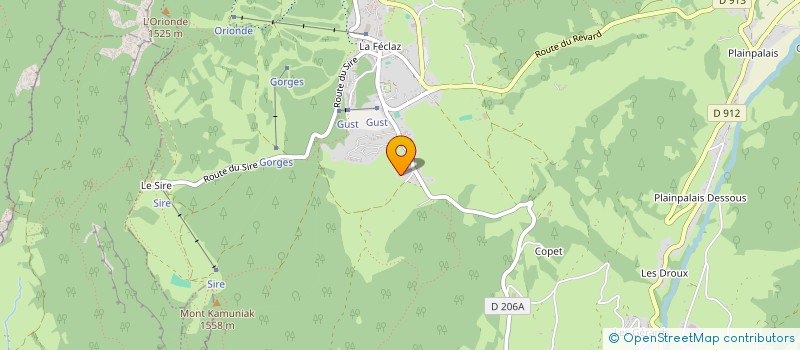 localisation de l'entreprise FREDELINE  LES DESERTS