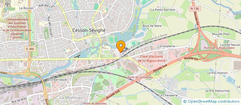localisation de l'entreprise FREDELIZ à CESSON-SEVIGNE