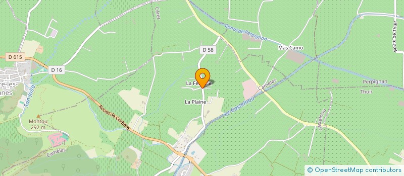 localisation de l'entreprise FREDELLA  CAMELAS