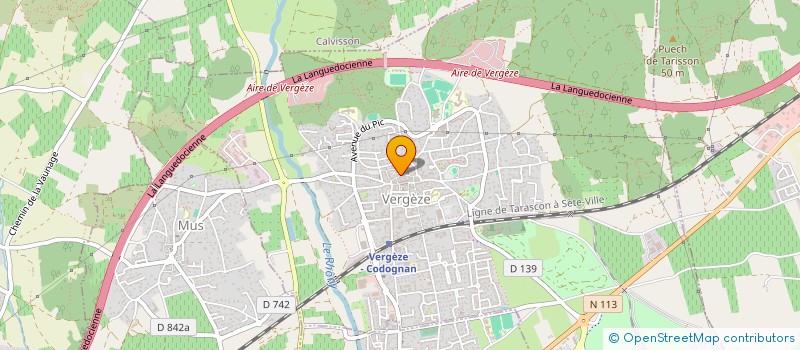 localisation de l'entreprise FREDELYS  VERGEZE