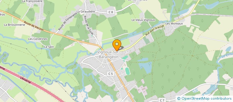 localisation de l'entreprise FREDEPHIL  VIGNOUX-SUR-BARANGEON