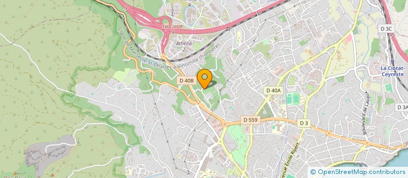 localisation de l'entreprise FREDERIC BLACHIER SARL  LA CIOTAT