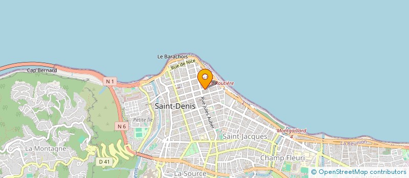 localisation de l'entreprise FREDERIC BLANC à SAINT-DENIS