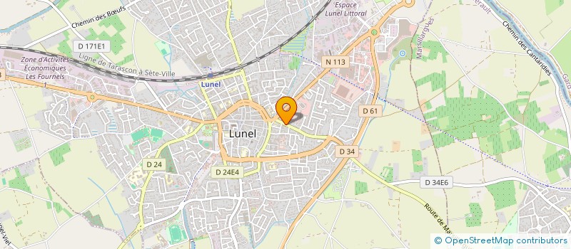 localisation de l'entreprise FREDERIC BLANC THANATOPRAXIE  LUNEL
