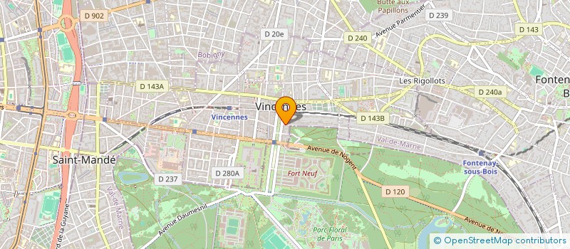 localisation de l'entreprise FREDERIC BORNES CONSULTING à FONTENAY-SOUS-BOIS