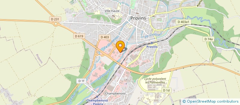 localisation de l'entreprise FREDERIC BRAY AUTOMOBILES SAS  PROVINS