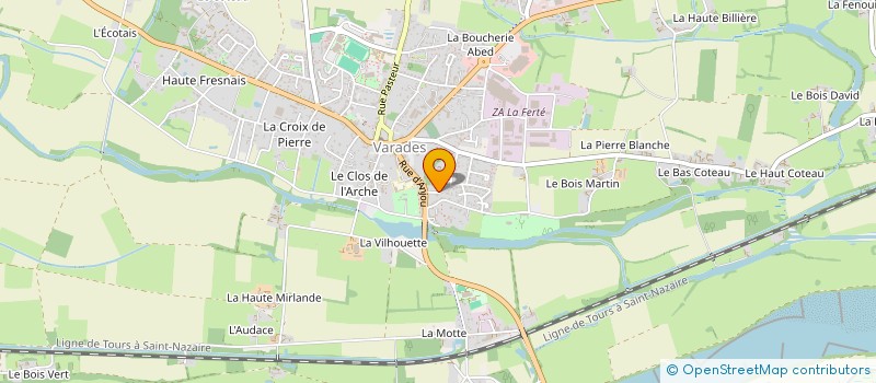 localisation de l'entreprise FREDERIC BRETON PEINTURE  LOIREAUXENCE