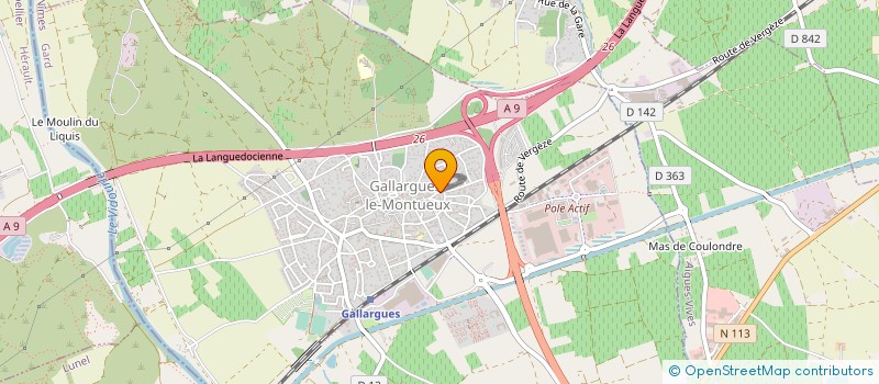 localisation de l'entreprise FREDERIC BRUN  GALLARGUES-LE-MONTUEUX