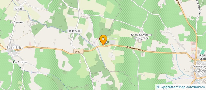 localisation de l'entreprise FREDERIC BRY  SAUVETERRE-DE-GUYENNE