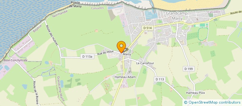 localisation de l'entreprise FREDERIC BUISSON  GRANDCAMP-MAISY