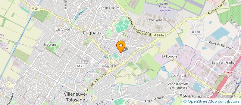 localisation de l'entreprise FREDERIC CHANDECLERC ET SOPHIE POILLEUX à CUGNAUX